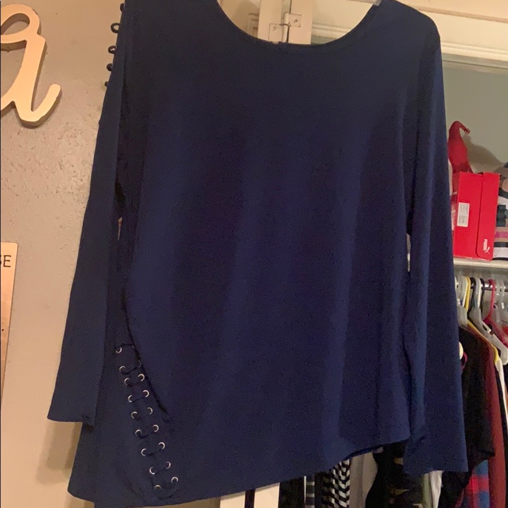 Navy blouse